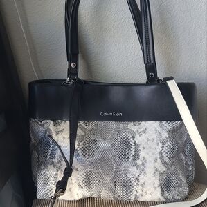 Calvin Klein Snake Skin Print Bag